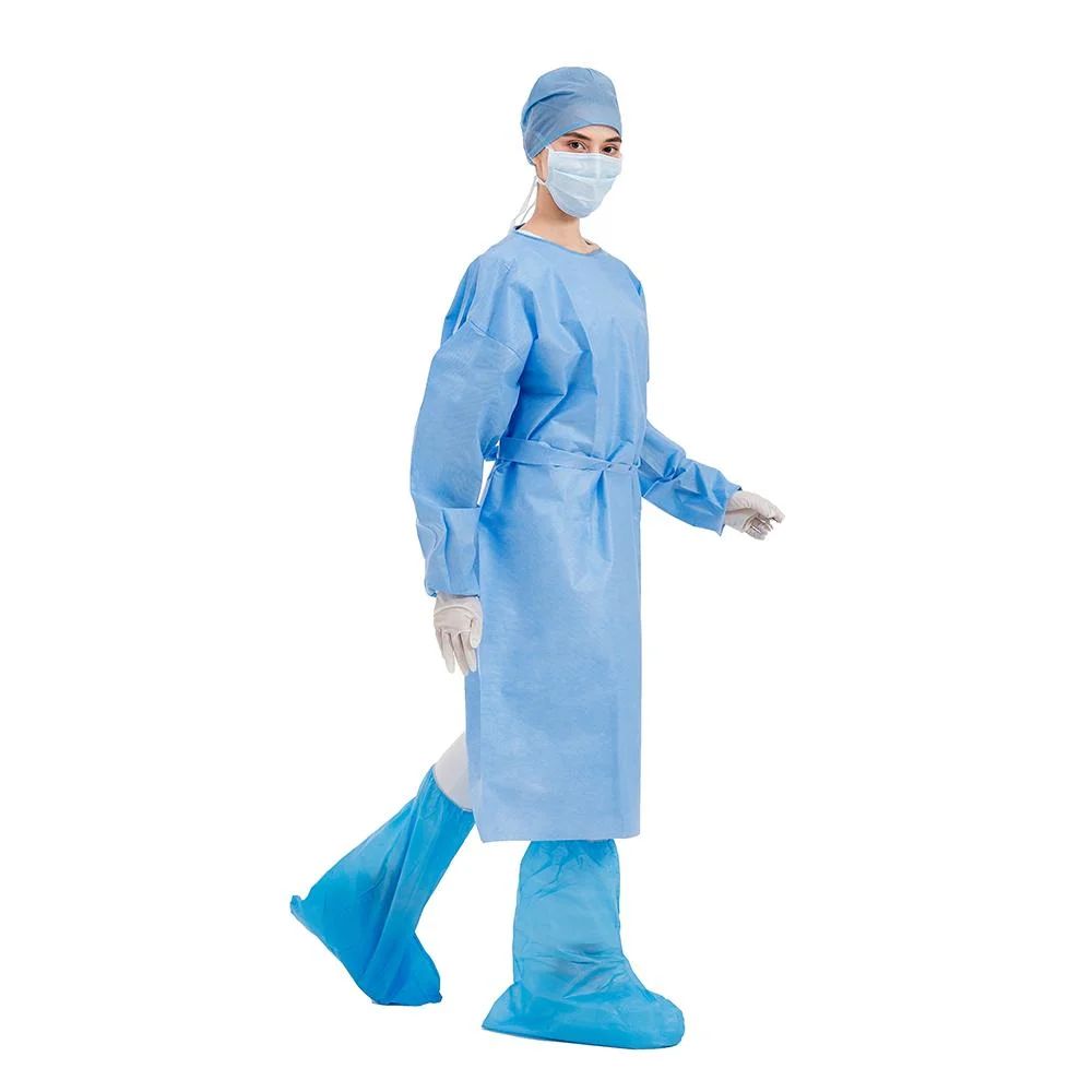 Disposable Consumable Protective Products Isolation Gowns with Non-Woven Fabric