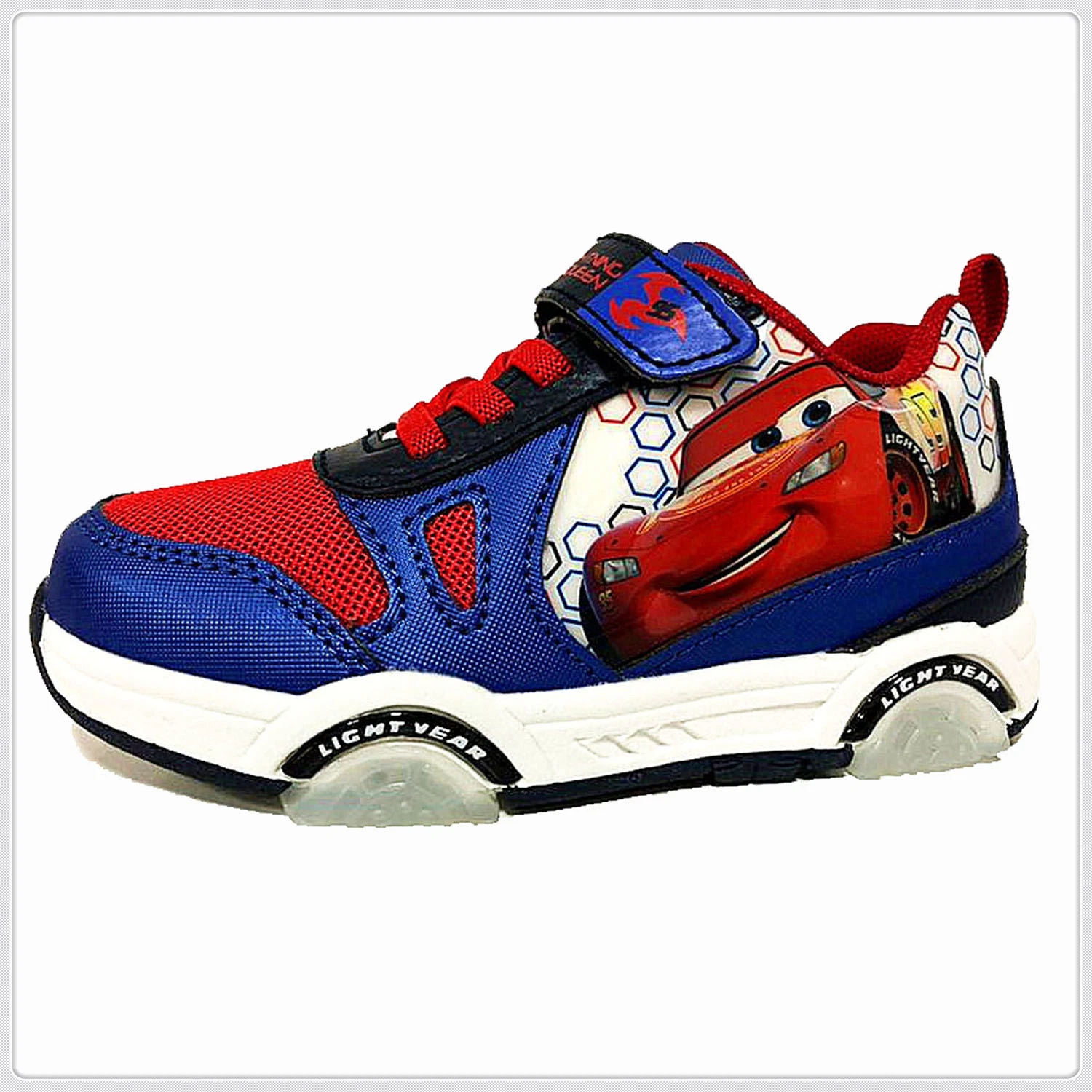 Boy's Shoes PU Upper with PVC Patch with Lights