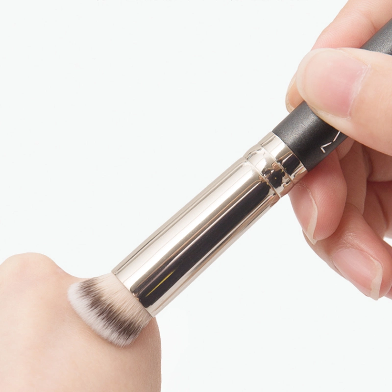 De alta calidad clásico Pelo de Cabra Vegan esponjoso de etiqueta privada de eye liner maquillaje sombra de ojos Eyeshadow Brush pincel de maquillaje