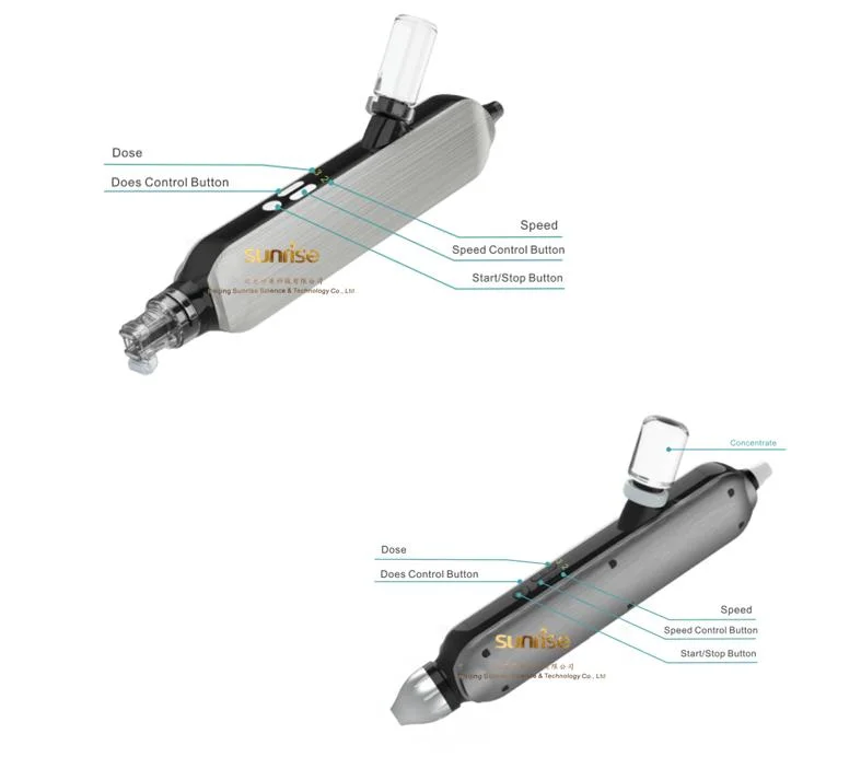 Nueva pistola de Mesoterapia Cristal Lipo pistola de inyección de Meso aguja libre Pistola de mesoelevación de plasma inyector de alta presión de aguja Ninguno