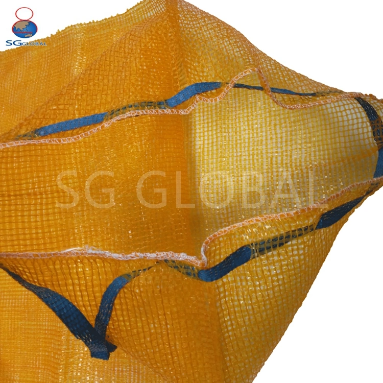 Grs SGS CE Certified Factory Virgin Polypropylene PP Woven Packing Fruit Vegetable Bean Cabbage Plastic Drawstring Leno Tubular Mesh Red Bag for Onion Potato