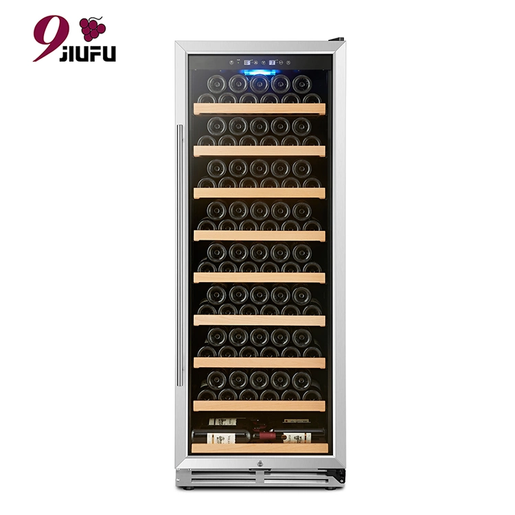 288L Champagne Storage Humidor Cooler Cabinet Fan Cooling Stainless Steel Display Wine Refrigerator