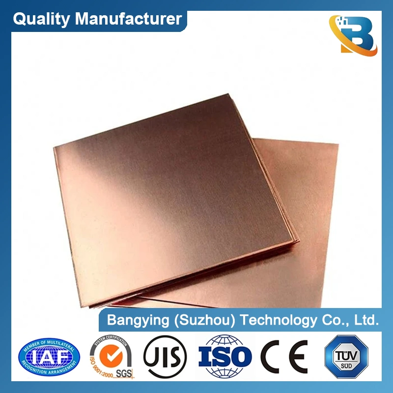Pure Copper 3mm 5mm 20mm Thickness 99.99% Copper Cathodes T2 4X8 Copper Plate Sheets Supplier