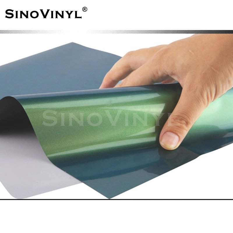 SINOVINYL عينة مجانية من Chameleon HTV Heat Transfer مكواة Vinyl تي شيرت فينيل