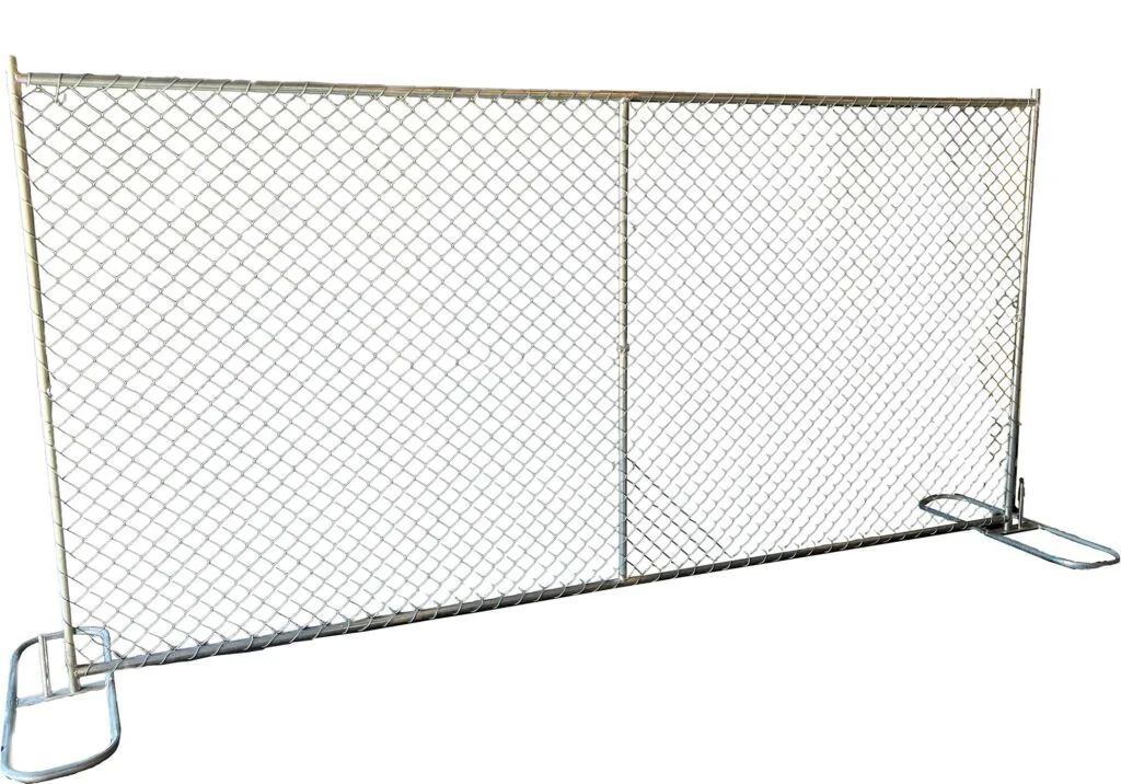 USA Heavy Duty Temporary Chain Link Fence Kit 6FT Tall 10FT Wide Barrier Base Trafford Industrial by Crowd Control