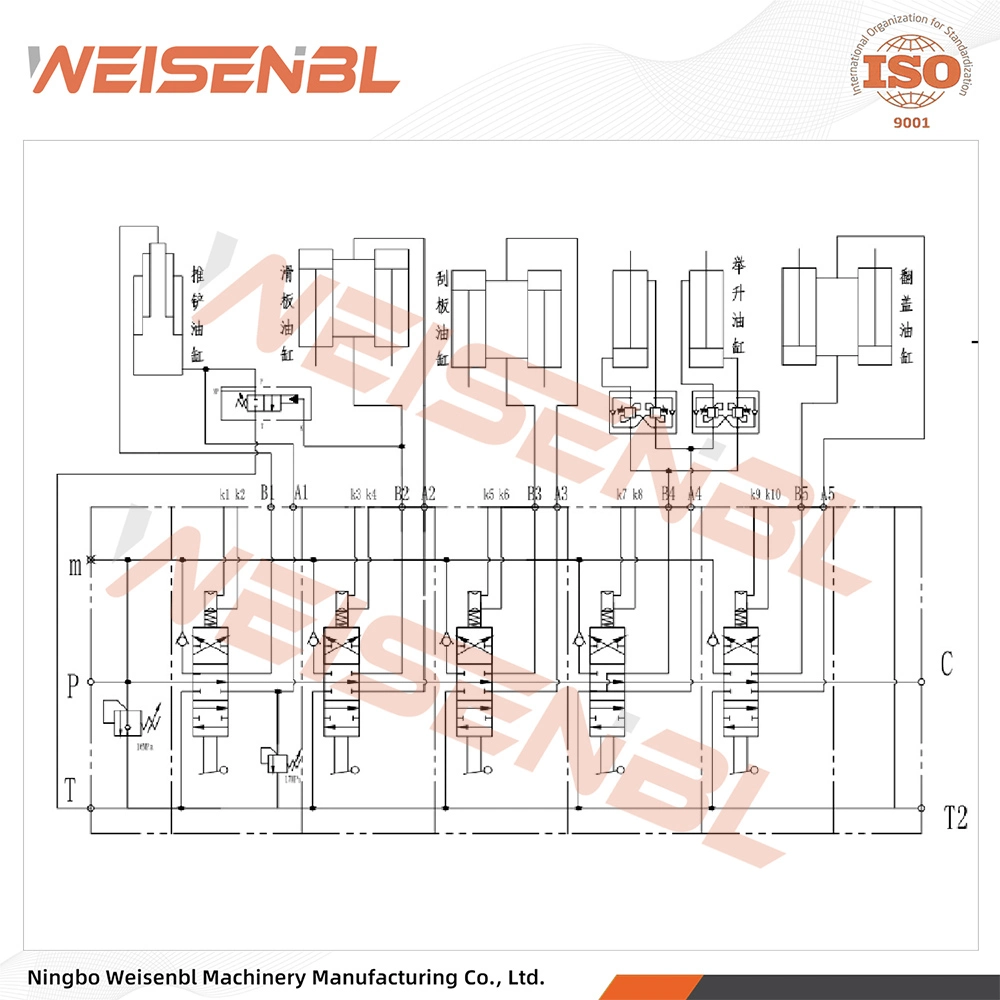 25 MPa Hydraulic Auto Parts Industrial Pneumatic Pipe Fitting Multiway Valve