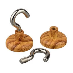 Wooden Printed Magnet Hooks Super Strong Magnetic Holder Neodymium Magnets Hanger