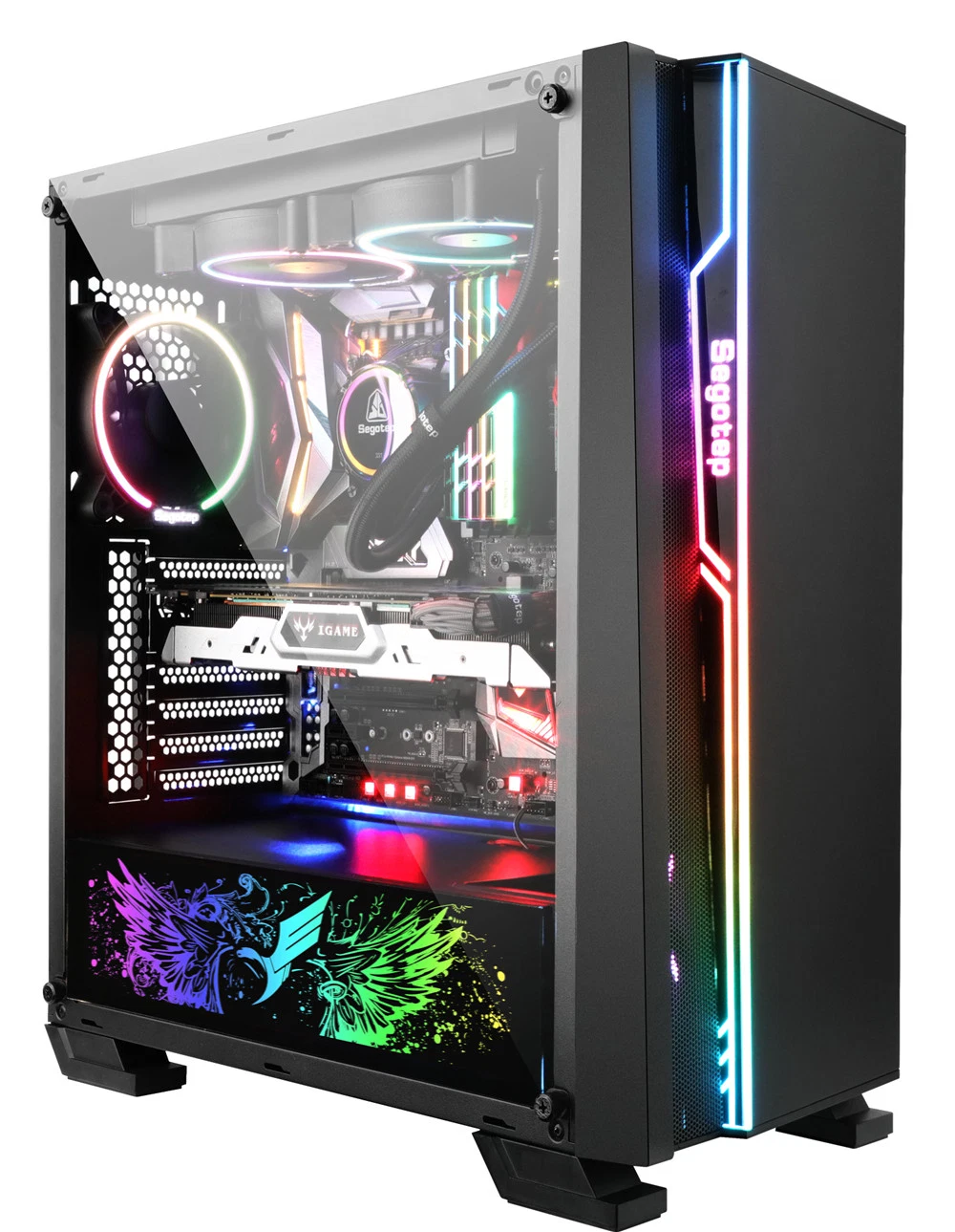 Hochwertige Full MID Tower Desktop Gaming PC Gehäuse