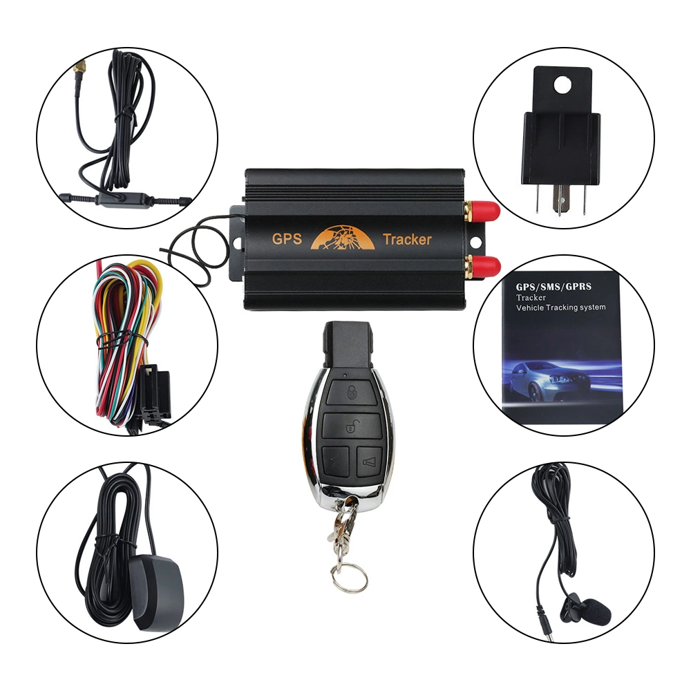 Auto Motor GPS Tracker 103 with Free Android Apps 12V 24V Relay GPS Tracker Vehicle Tracking Device