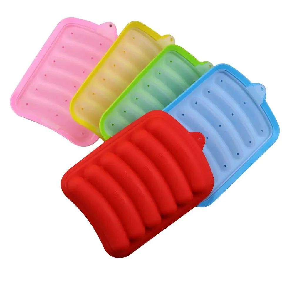 Food Grade Silicone Sausage Mold Ham Hot Dog Kitchen Cooking Tools