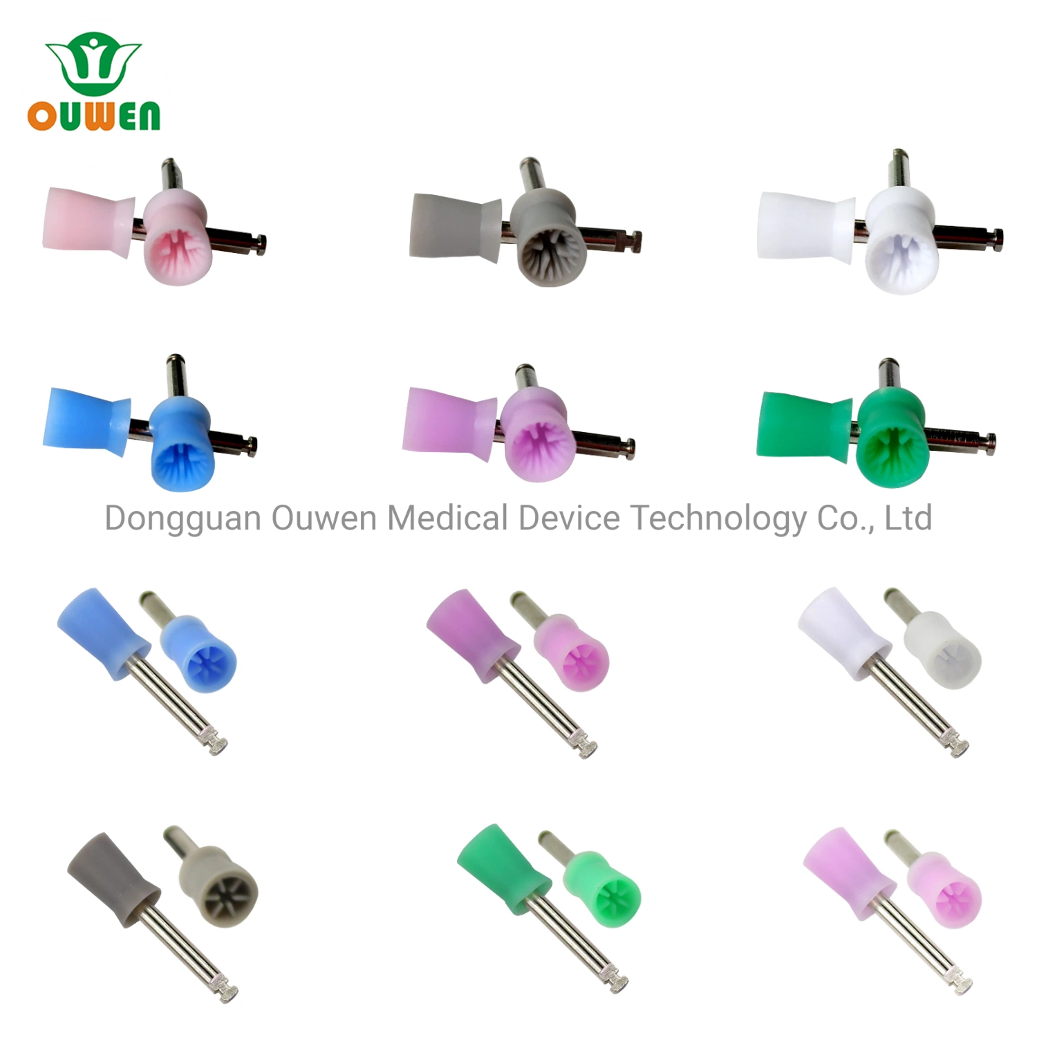 ISO13485/CE/FDA Great-Promotion-Price Dental Latch Six-Pages Soft-Silicone Polishing Cup Brush