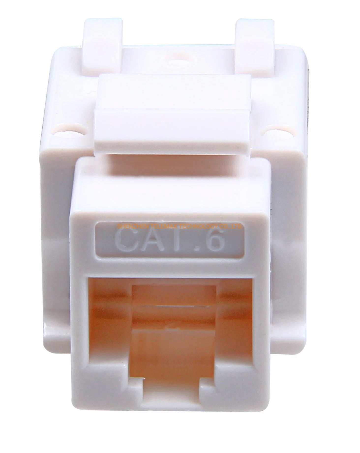 Cat 5e/6/6d'un câble UTP Keystone Jack 90 degré blanc/bleu/rouge/ Couleur jaune