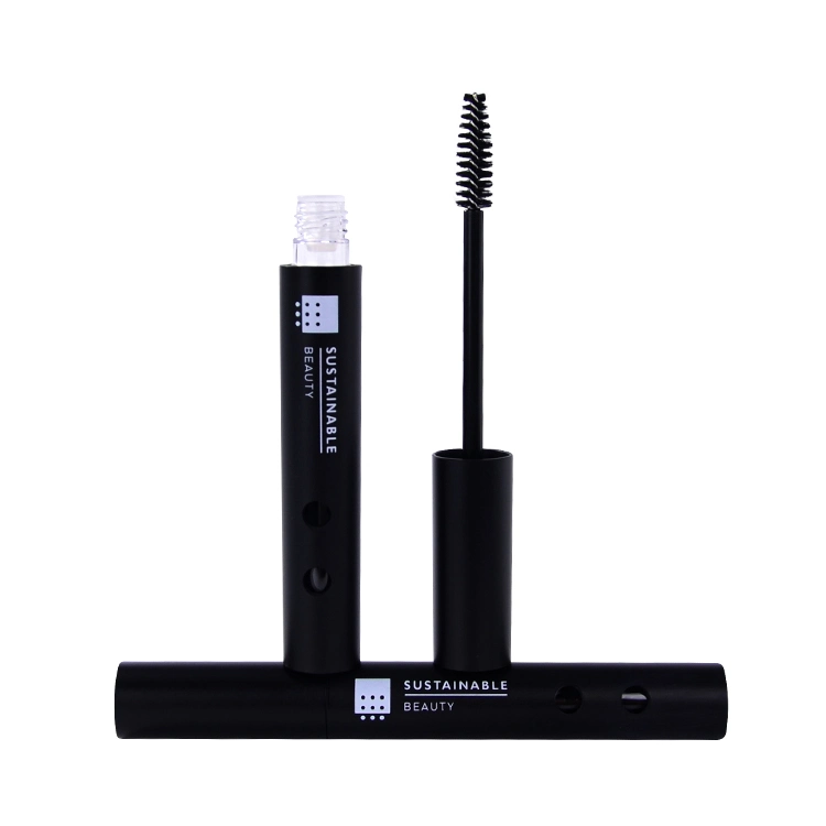 Cosmetic Packaging Black Round Clear 0.4oz Mascara Bottle 12g Container 12ml Mascara Tubes with Brush