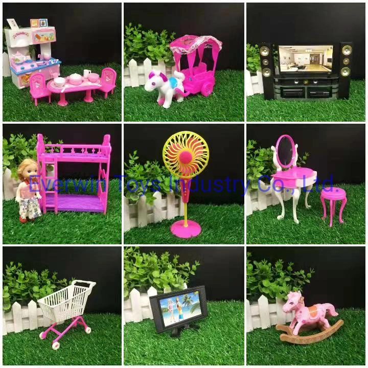 Beilinda Brand Plastic Toy Doll Furniture Kitchen for 1/6 Doll