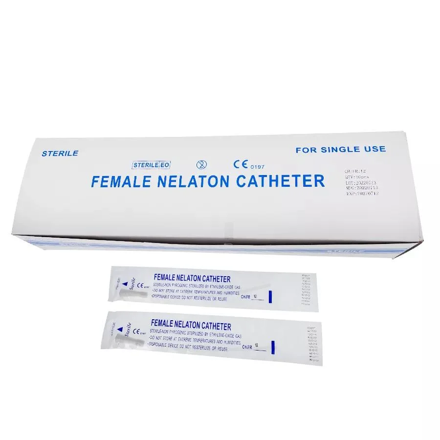 PVC Nelaton Catheter Female Male Used Disposable Medical Urine Nelaton Catheter