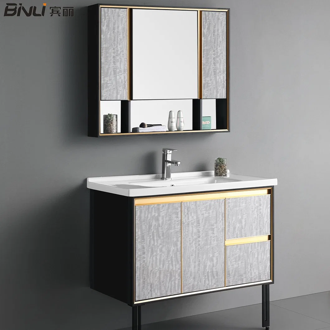 Manufacturer Customized High End Ceramic Furniture Modern Bathroom Vanity