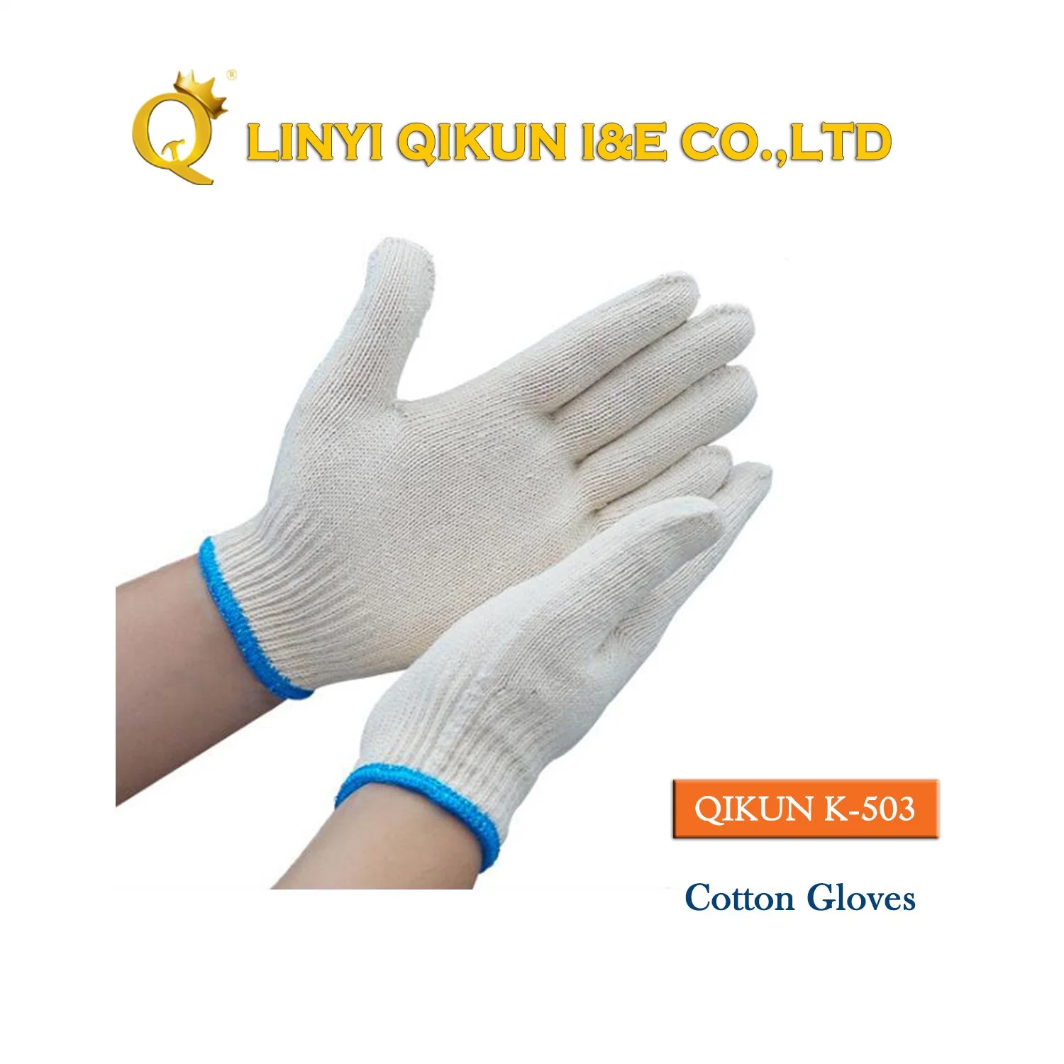 K-501 7 Gauge Knitted Working Cotton Nitrile Latex Industrial Safety Labor Protect Glove