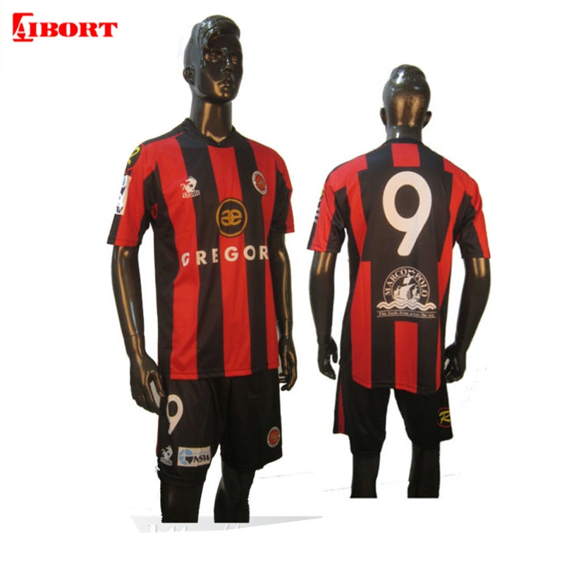 Aibort Custom Polyester Full Sublimation Youth Football Uniforms (T-VB-86)