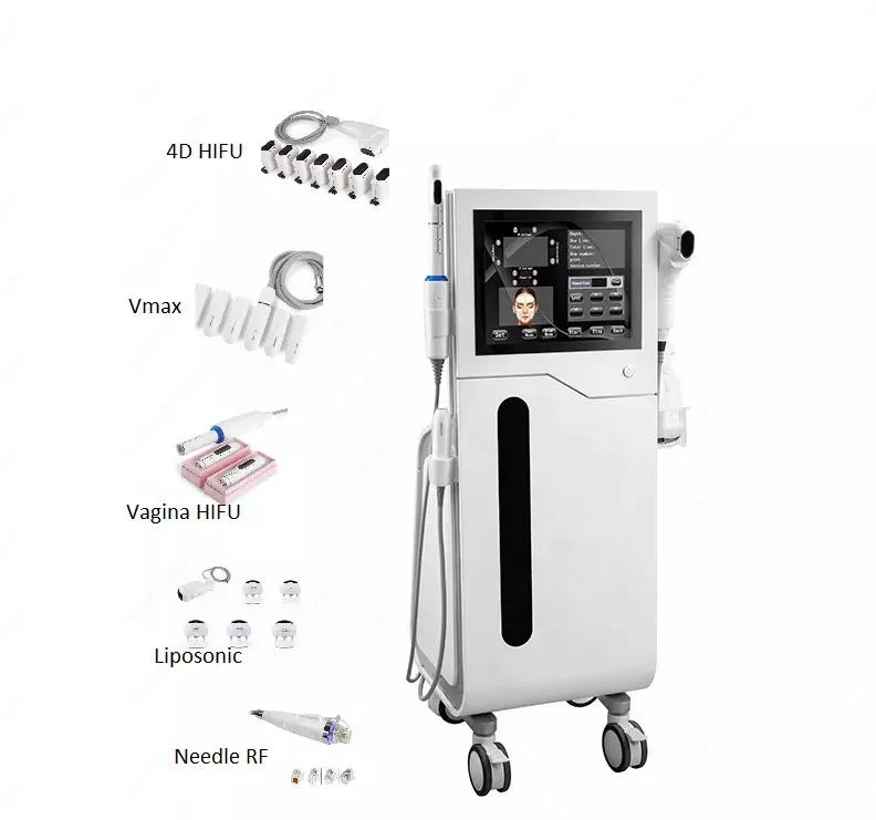 Vertical Hifu Machine with 4D Hifu 12 Lines Liposonic Vmax Vaginal Tightening Ultrasound Hifu Beauty Salon Equipment