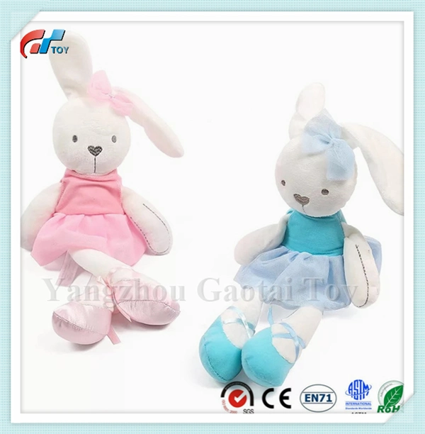 Jouets Commforter de poupée de palourdes de lapin doux pour bébé