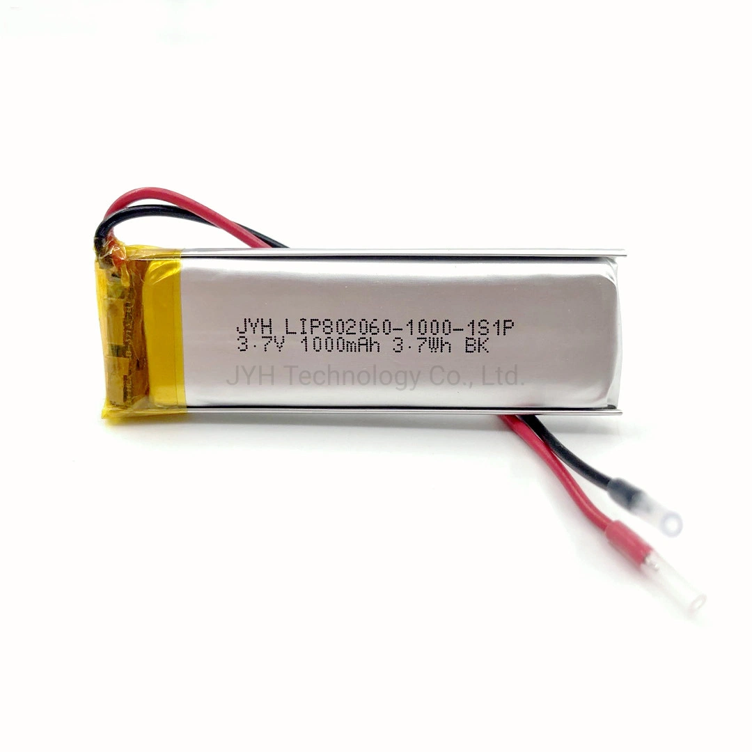 Lip802060-1000-1s1p Manufacturer OEM Rechargeable Cell Lipo Lithium Ion Batteries