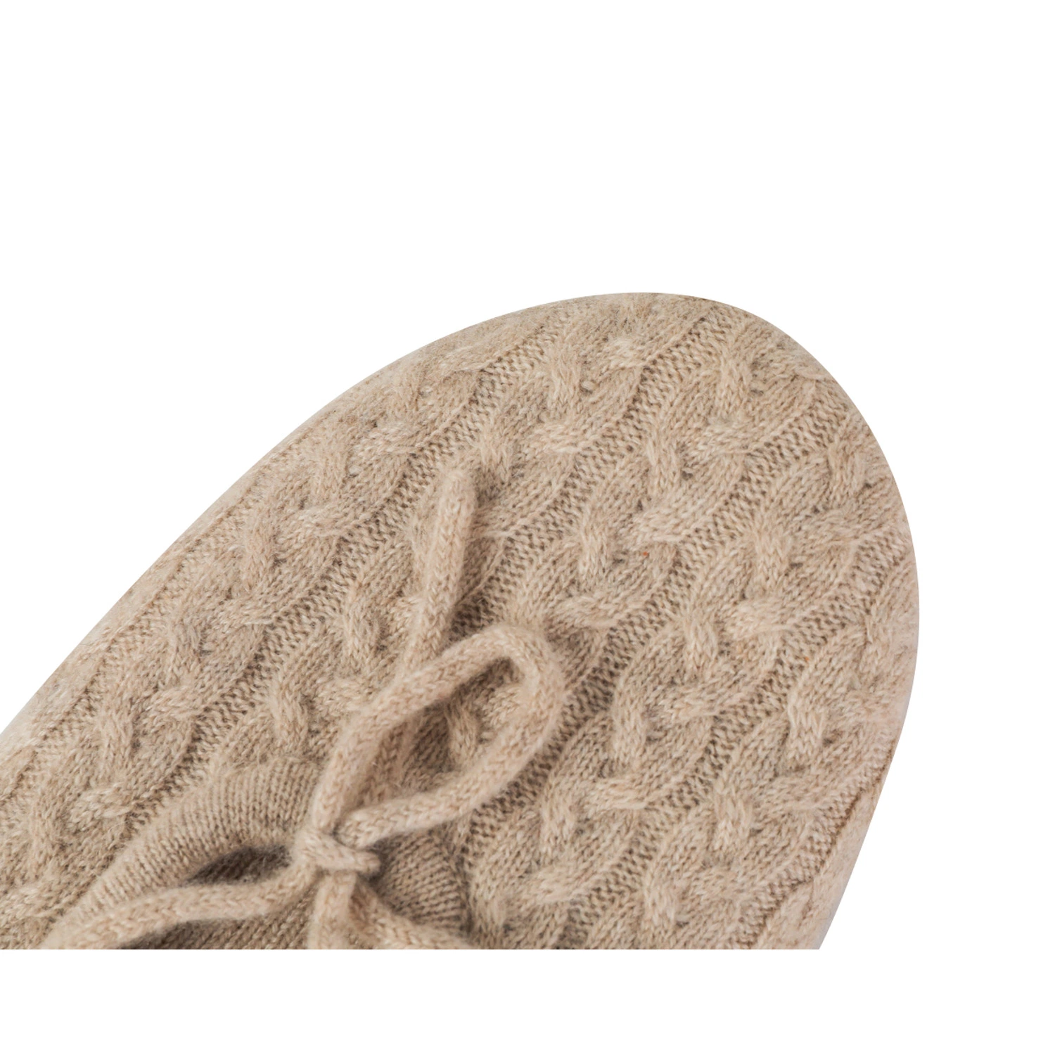 100% Cashmere Leisure Slippers with Leather/Suede Sole