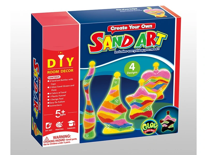 Children Cartoon Sand Painting DIY Drawing Sand Art Educational Toys