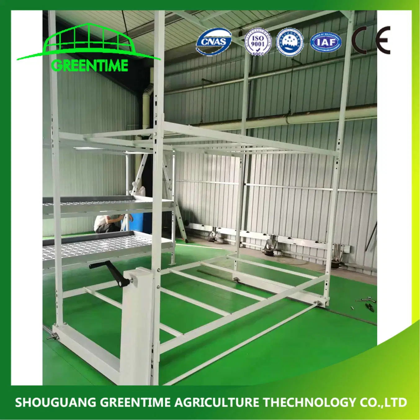 Hochwertige Rolling Bench 2 Layer Vertikal Grow Rack Mobile Für China Hersteller