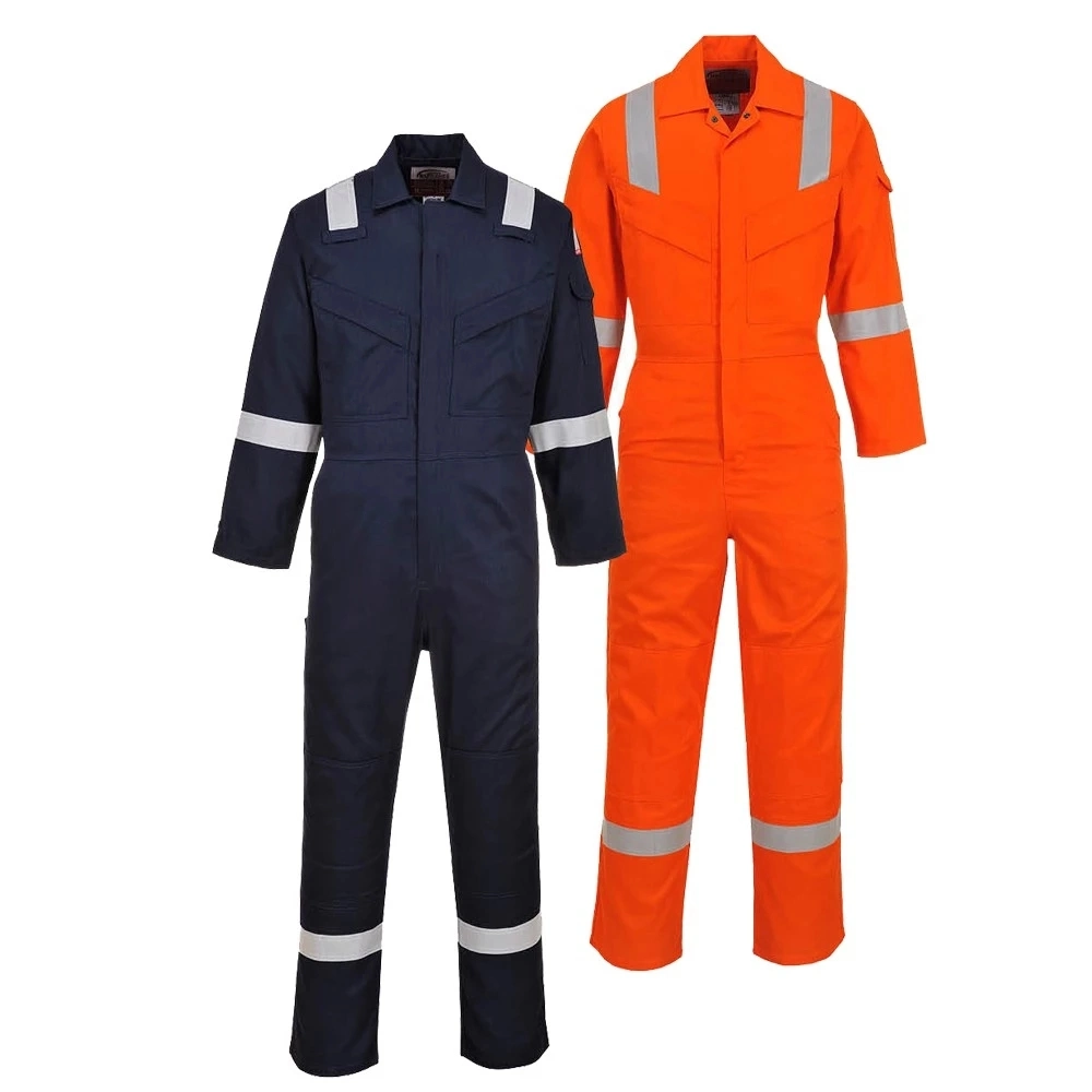 100% хлопок Fr Негорючий Coverall Anti-Static защитные Workwear работника на открытом воздухе