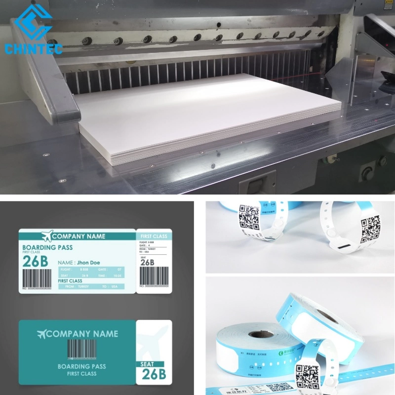 BPA Free Direct Use on Thermal Printer Synthetic Paper for Medical Wristbands