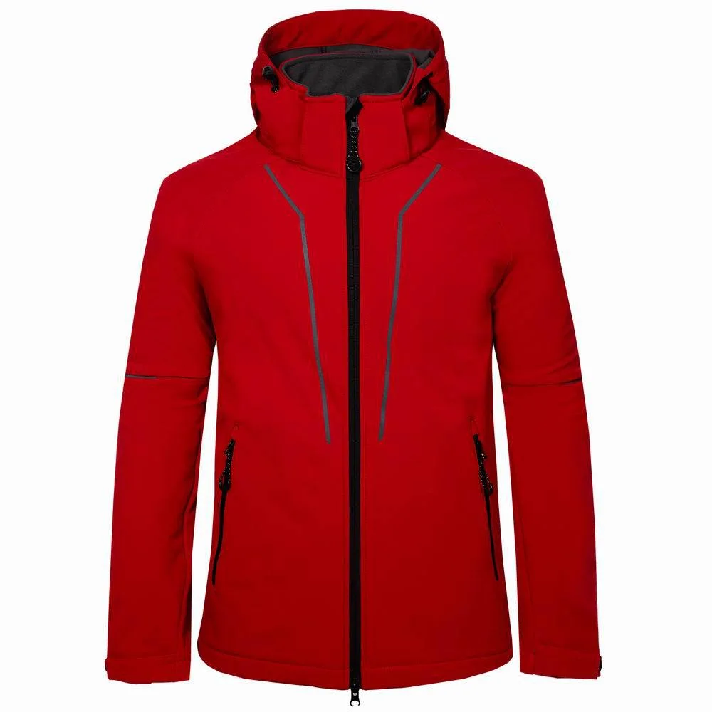 Heißer Verkauf Herren Linie Soft Shell winddichere Jacken tragen für Herren Outdoor Klettern Custom Logo Kapuzen Wasserdichte Softshell Jacke