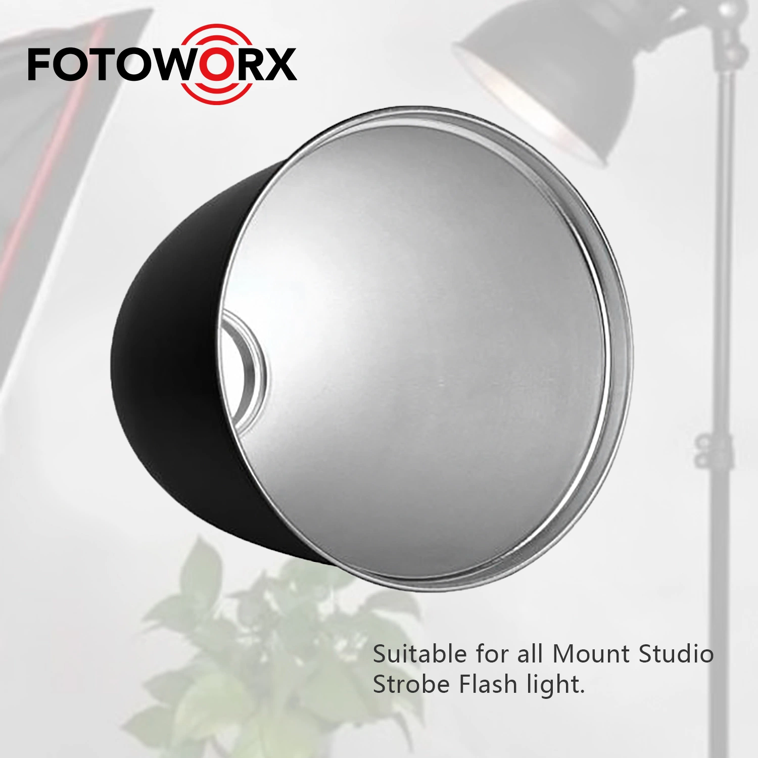 Dia214mm Standard Reflector Lampshade Dish Diffuser for Studio Strobe Flash Light