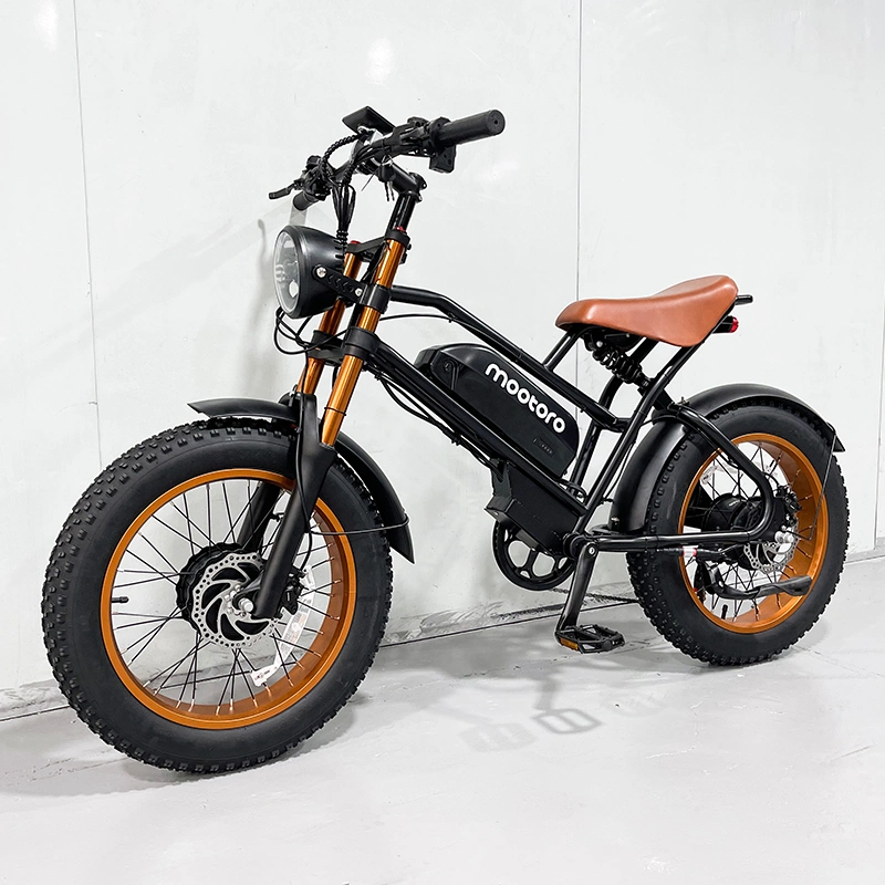 4000 Вт 52 в 20 а/ч, быстрый электрический грунтовой мотоцикл подвеска двойной двигатель E-Bicycle Мотоспорт