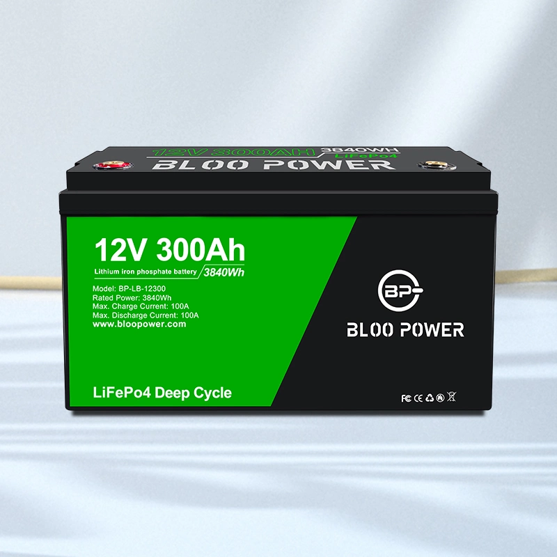 Panneau solaire Bloopower sans entretien Alimentation du système pour le nettoyage de la machine LiFePO4Pack Telecom de la logistique de stockage des véhicules de transport