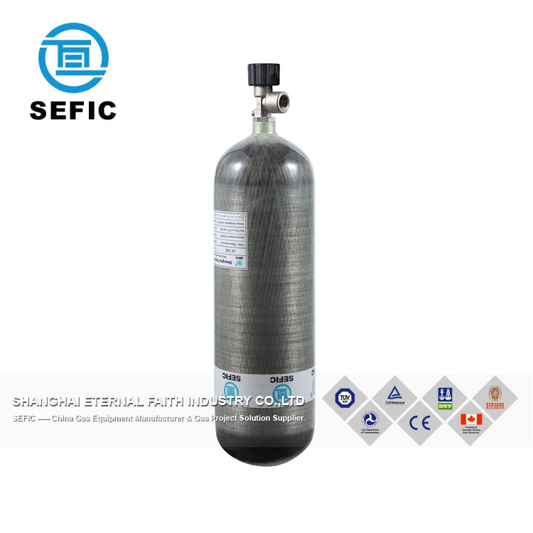 Composite Air Cylinders Compressed Air Breathing Apparatus Carbon Fiber Cylinder