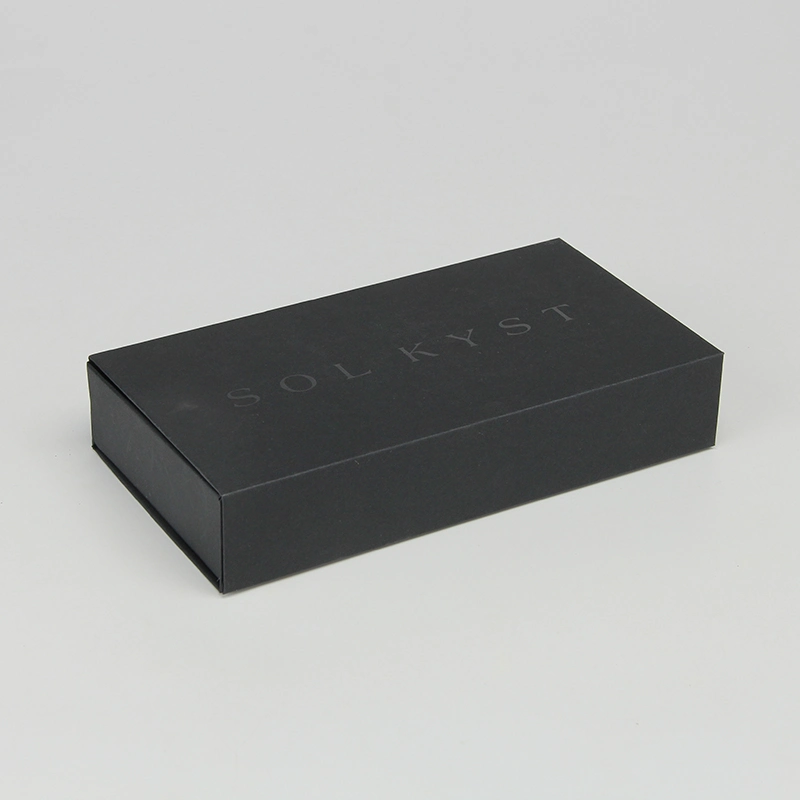 Black UV Logo Cardboard Box Matte Paper Glasses Box for Glasses Accessories