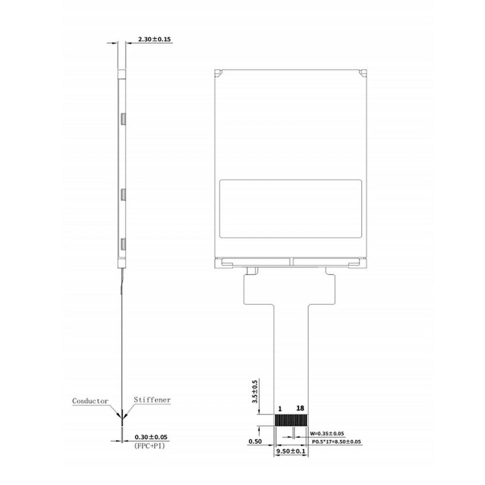 Factory Price 2.4 Inch 240X320 Pixels Tn/Transmission LCD TFT Color Monitor for Car Monitor