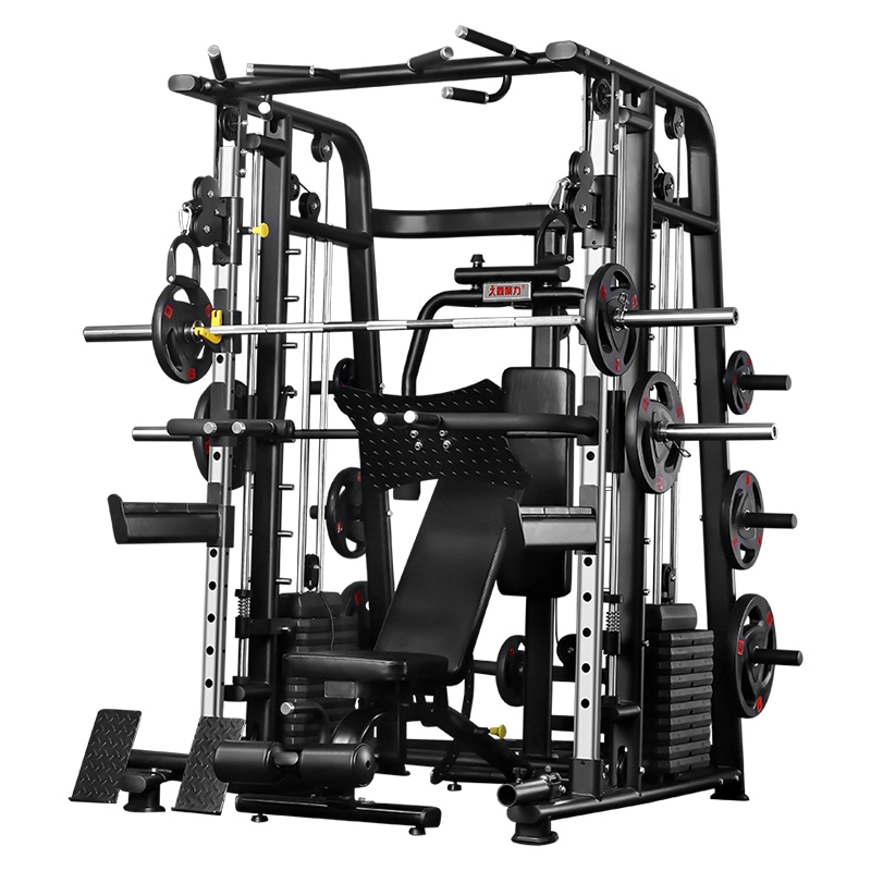 Equipamento de academia multifuncional profissional para exercícios em casa, levantamento de pernas multi squat, fitness corporal de escritório, máquina Smith.