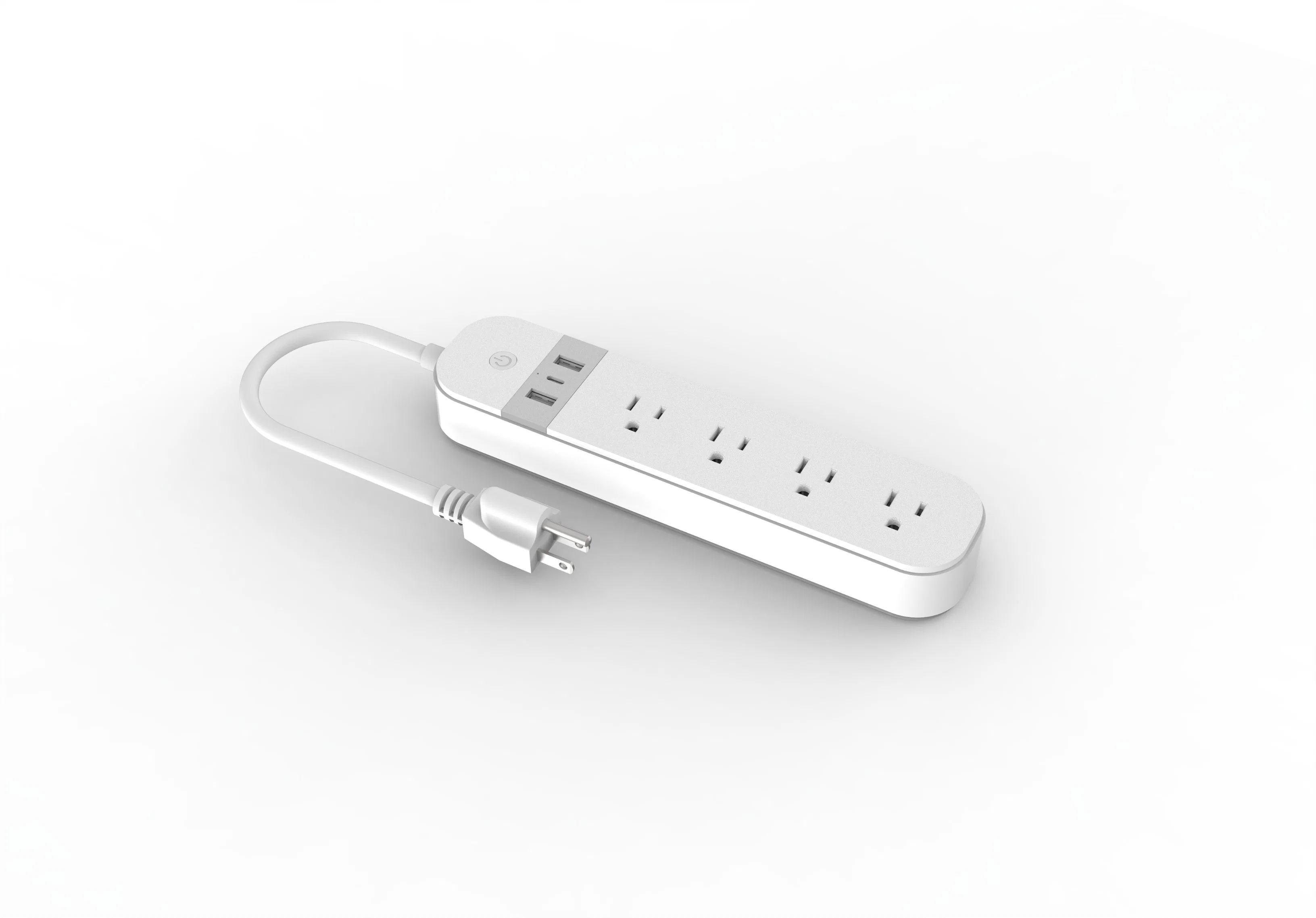 2USB+Type C Tuya WiFi Smart Power Strip fonctionne avec Alexa Accueil Google