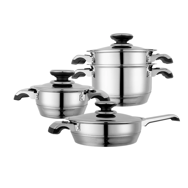 Al por mayor SS Casserole Restaurant Cookware Set Cocina sopa olla 2 Proveedor de fabricación de ollas de cocina con asa de oreja