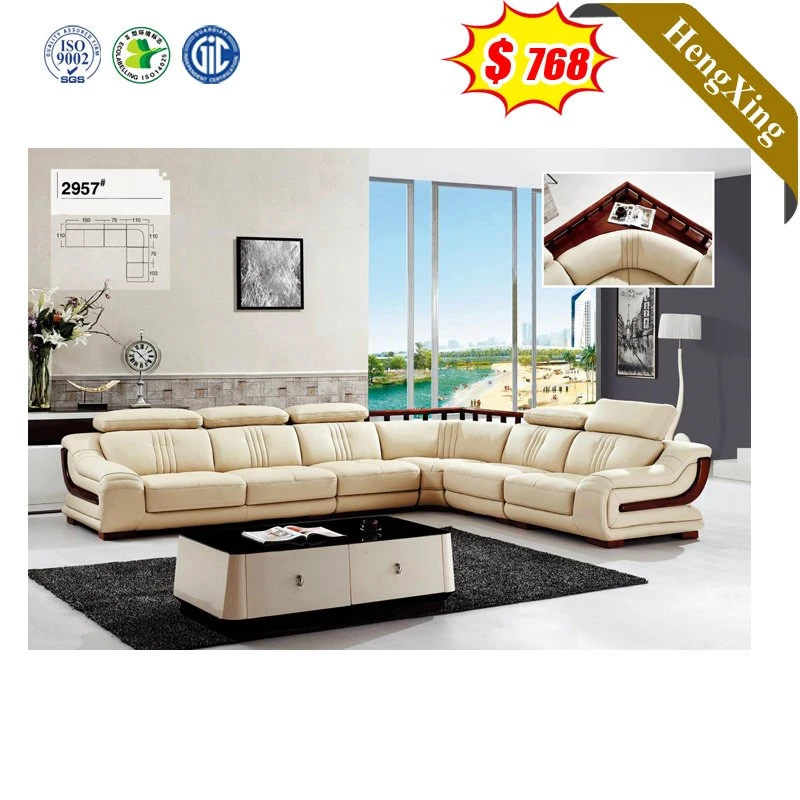 المصنع السعر منزل حديث على شكل حرف L 5 مقاعد زاوية السرير أريكة قابلة لإعادة الجلوس أريكة غرفة معيشة أثاث أريكة جلدية