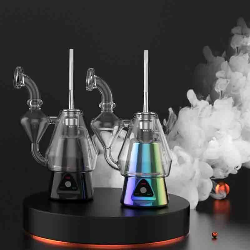 Originales de fábrica China Hookah Beleaf DAB Digital T-Enail cera vaporizador Vaporizador de hierba de vidrio multifuncional aduanas OEM ODM DAB Rig vaporizador Venta caliente de EE.UU.