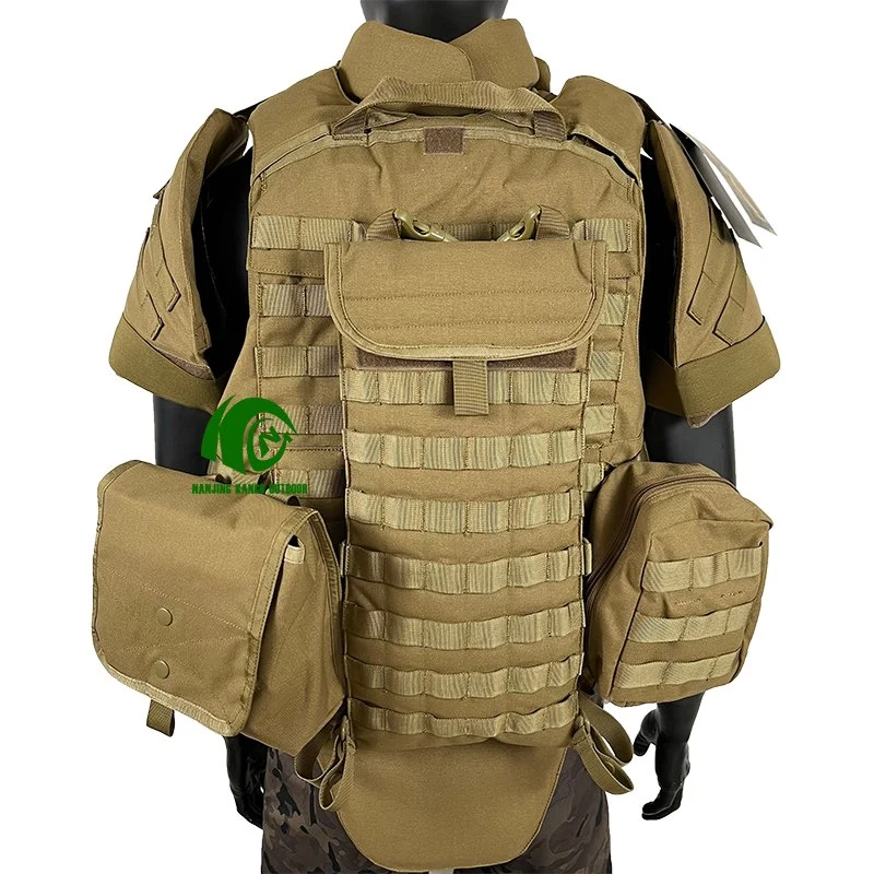 600d Oxford Khaki Full Body Armor Military Army Aramid Ud Bulletproof Ballistic Vest