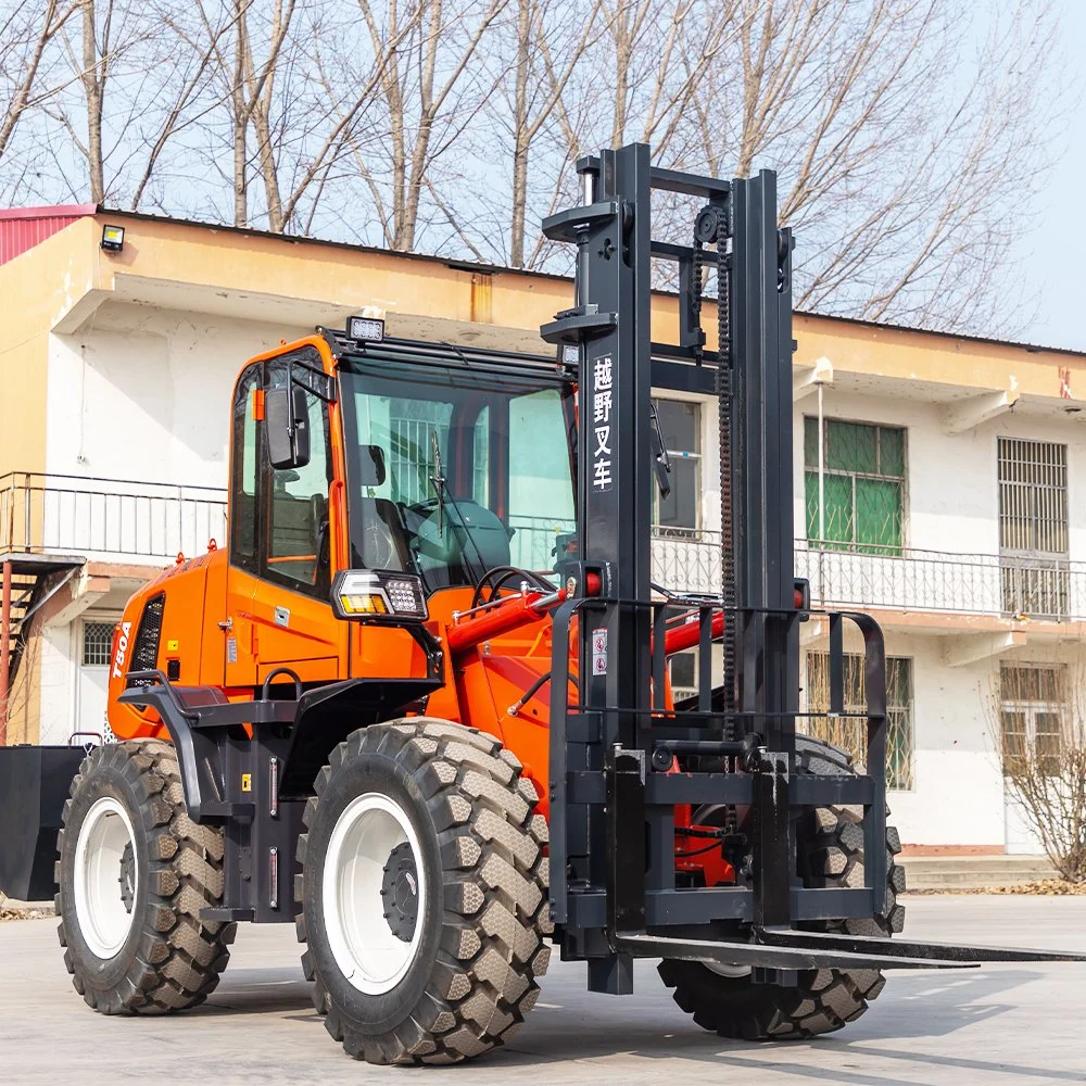 High Durability 1ton/1.5ton/2ton/2.5ton/3ton/3.5ton Mini/Small 4WD/4X4 All Terrain Diesel/Electric/off-Road/Rough Road Forklift