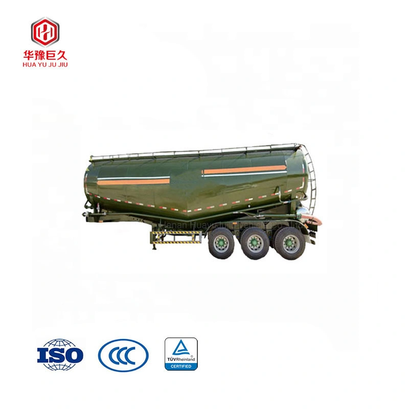 3 ejes 70 toneladas polvo tanque semirremolque cemento a granel Camión de transporte