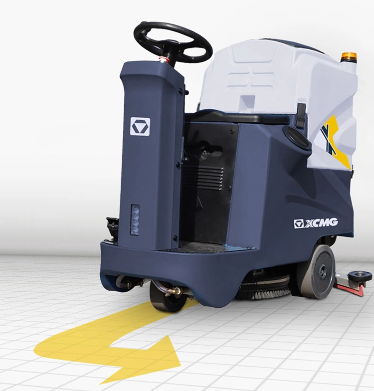 XCMG Xghd55r100 Industrial Warehouse Cleaning Machine kleine automatische elektrische Fahrt Bodenschrubber