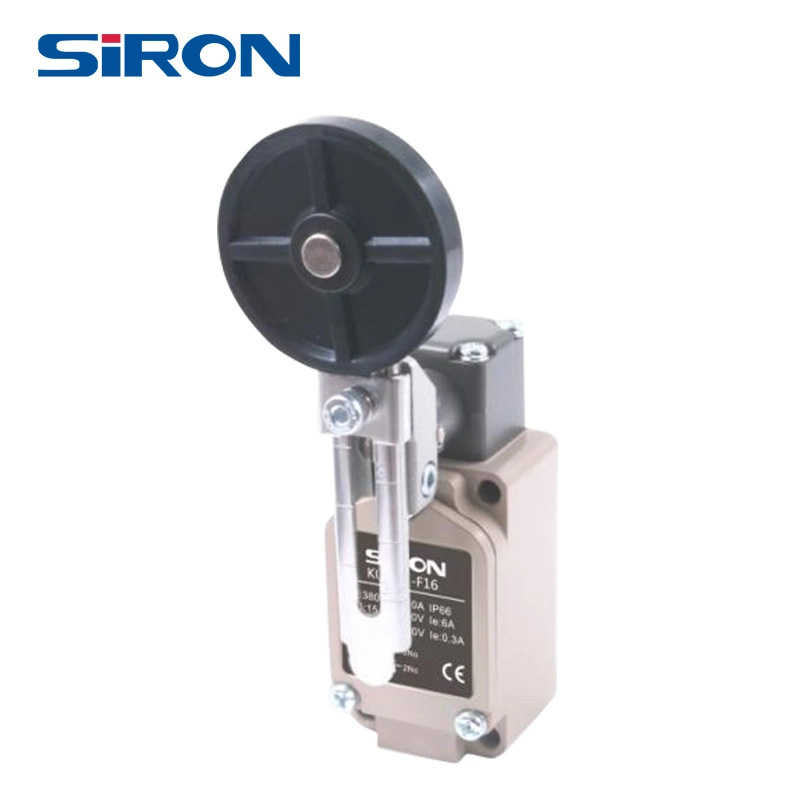 Palanca de rodillo de doble circuito de palanca giratoria del elevador de giro de la palanca SIRON IP66 Sensor de interruptor de límite de desplazamiento de aluminio tubular 1nc1no