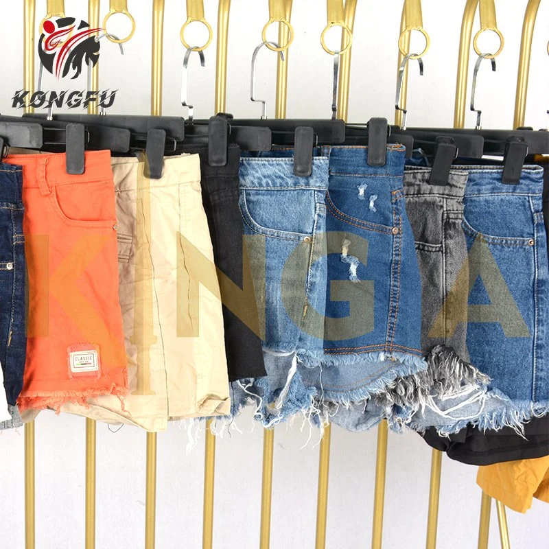 Wholesale Summer Branded Original Women Shorts Korean Second Hands Clothing Per Kilo Bundle Bales Used Clothes