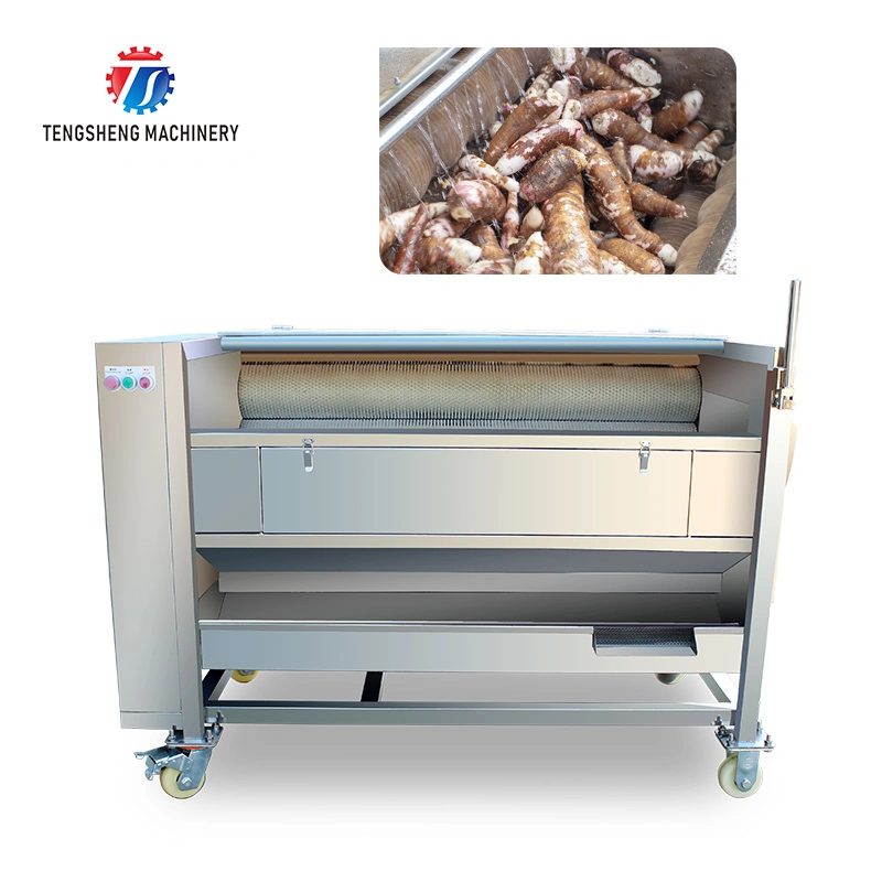 Eléctrico de acero inoxidable de limpieza de la patata de verduras lavar pelar la máquina (TS-M600)