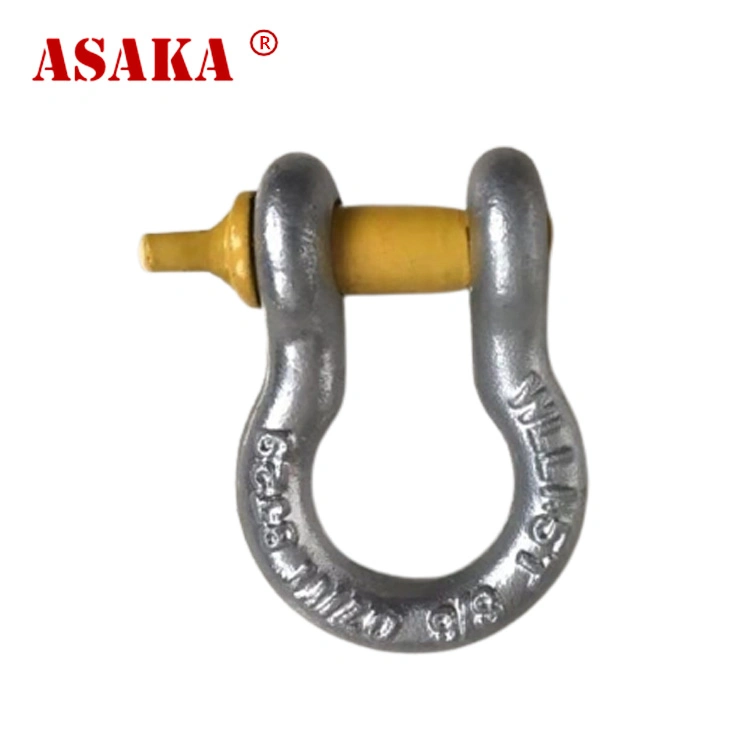 G209 U. S. Type Galvanized Bow Shackle with Screw Pin